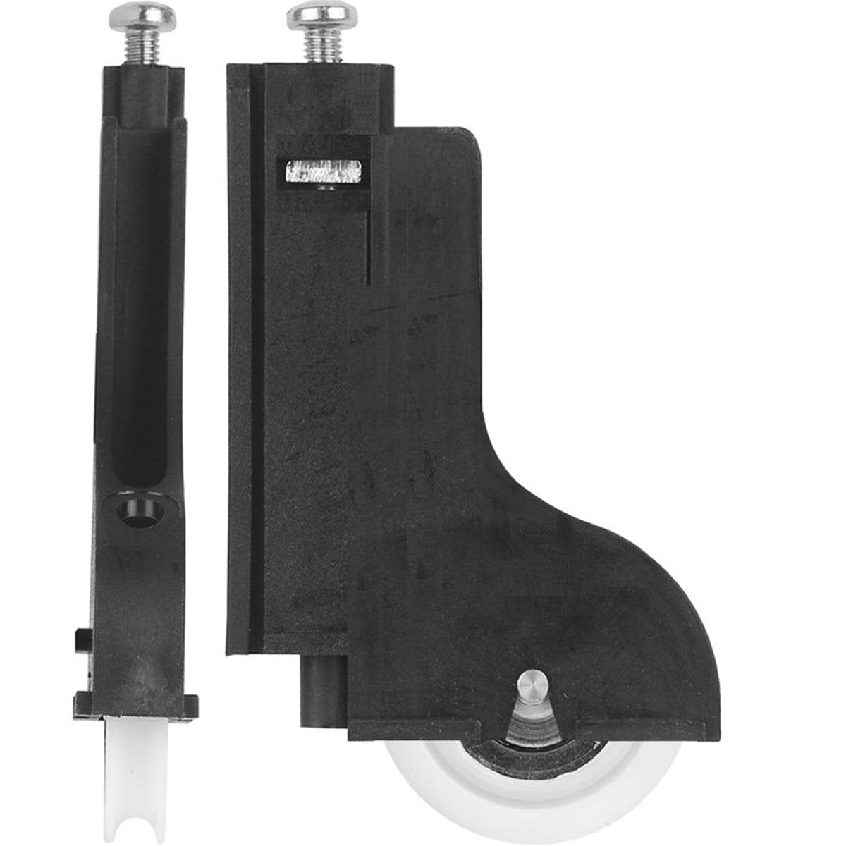 Rolltrak Adjustable Black Plastic Carriage & Acetal Roller - Wardrobe Door