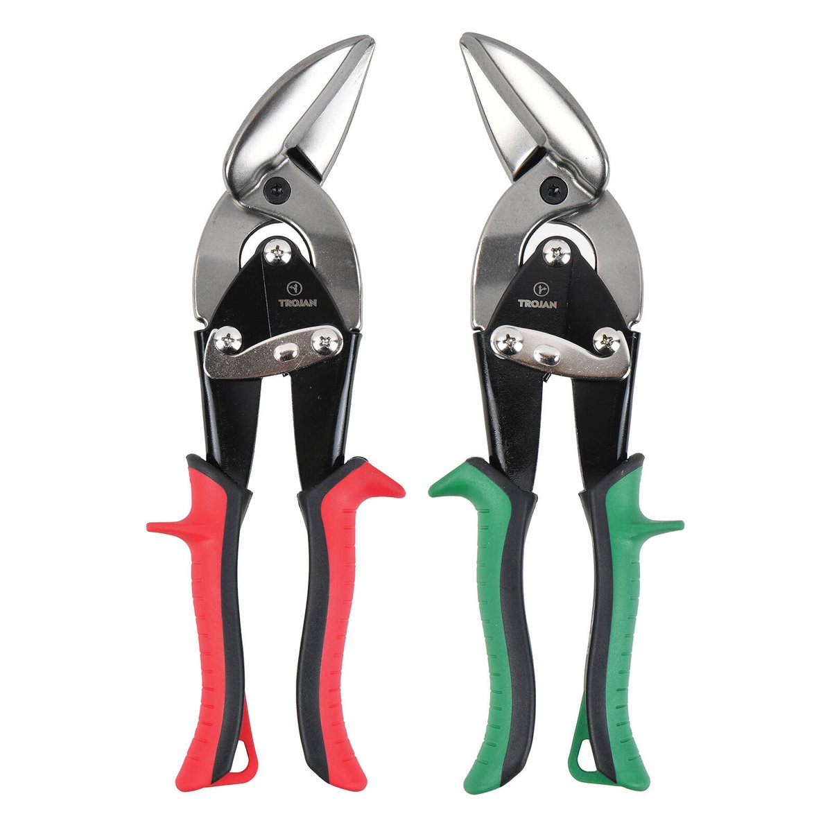 Trojan 2 Piece Offset Aviation Snip Set - 230mm x 32.5mm x 340mm - Steel - Left & Right Cut - SuperSaverAU - view 3