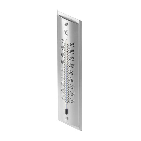 Holman 250mm Aluminium Wall Thermometer, Silver, Indoor / Outdoor