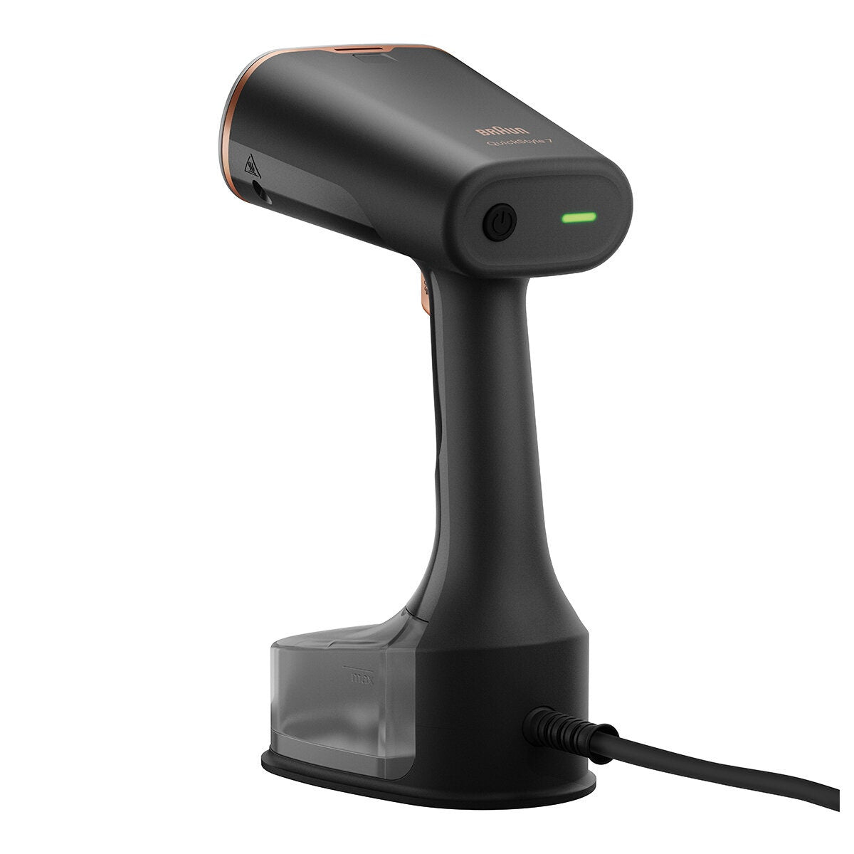 Braun QuickStyle 7 garment steamer - 1600W, 35g/min FastSteam, horizontal and vertical steam, black - GS7077BK