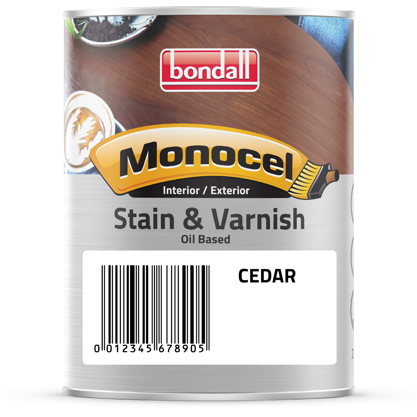 Bondall Monocel Cedar Satin Stain and Varnish 250ml