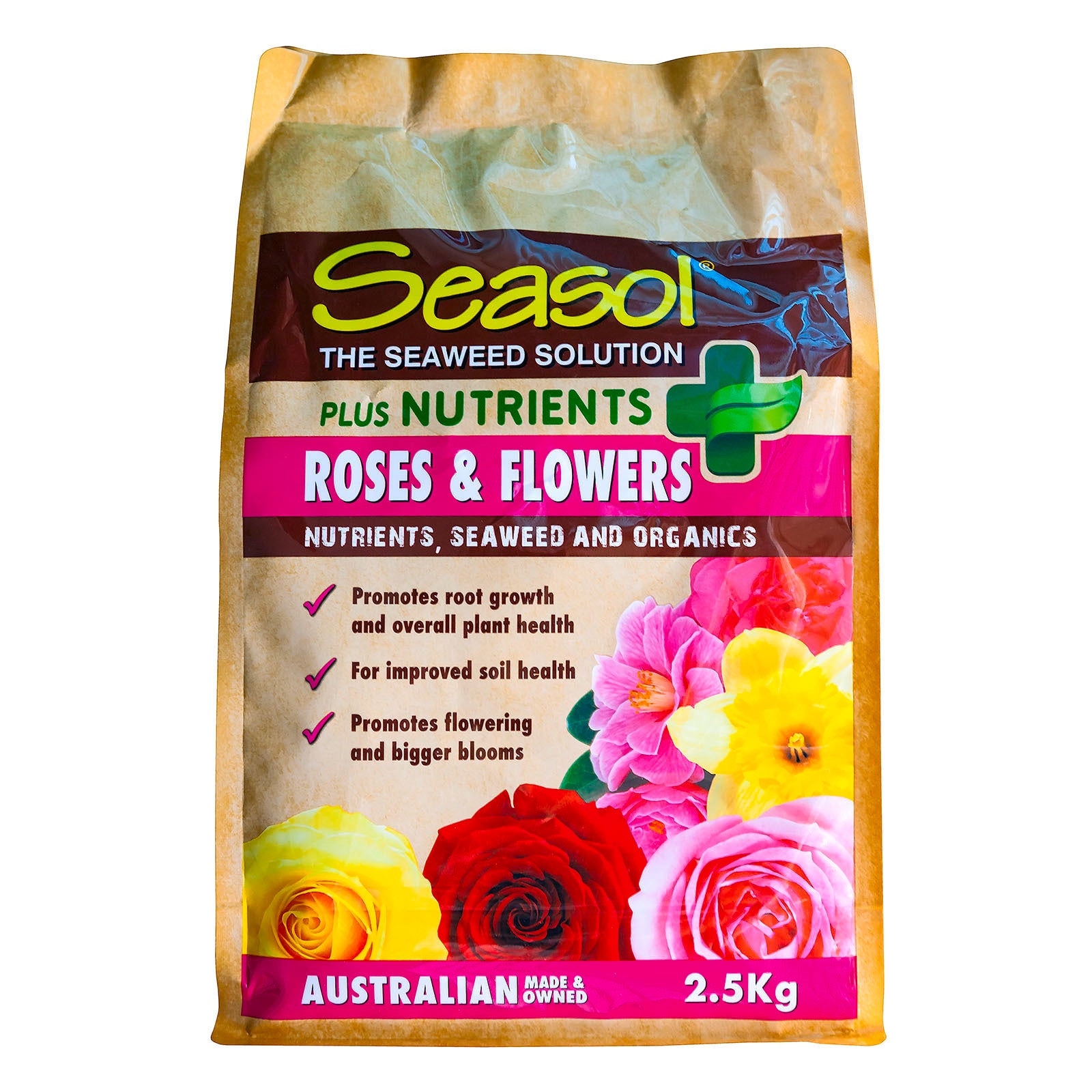 Seasol Plus Nutrients Roses & Flowers 2.5kg Granular Time-Release Fertiliser