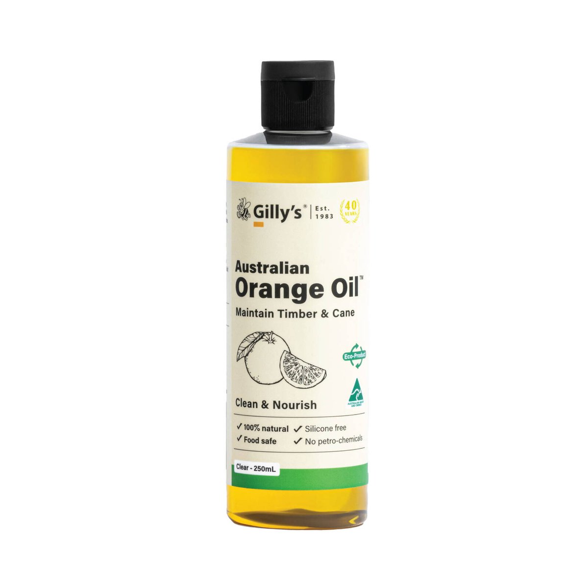 Gilly's 250ml Orange Oil Wood Cleaner, Interior & Exterior Timber