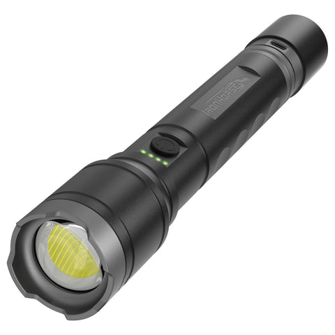 IronHorse 2200lm Hybrid Dual Power Aluminium Torch Flashlight Rechargeable AT02480