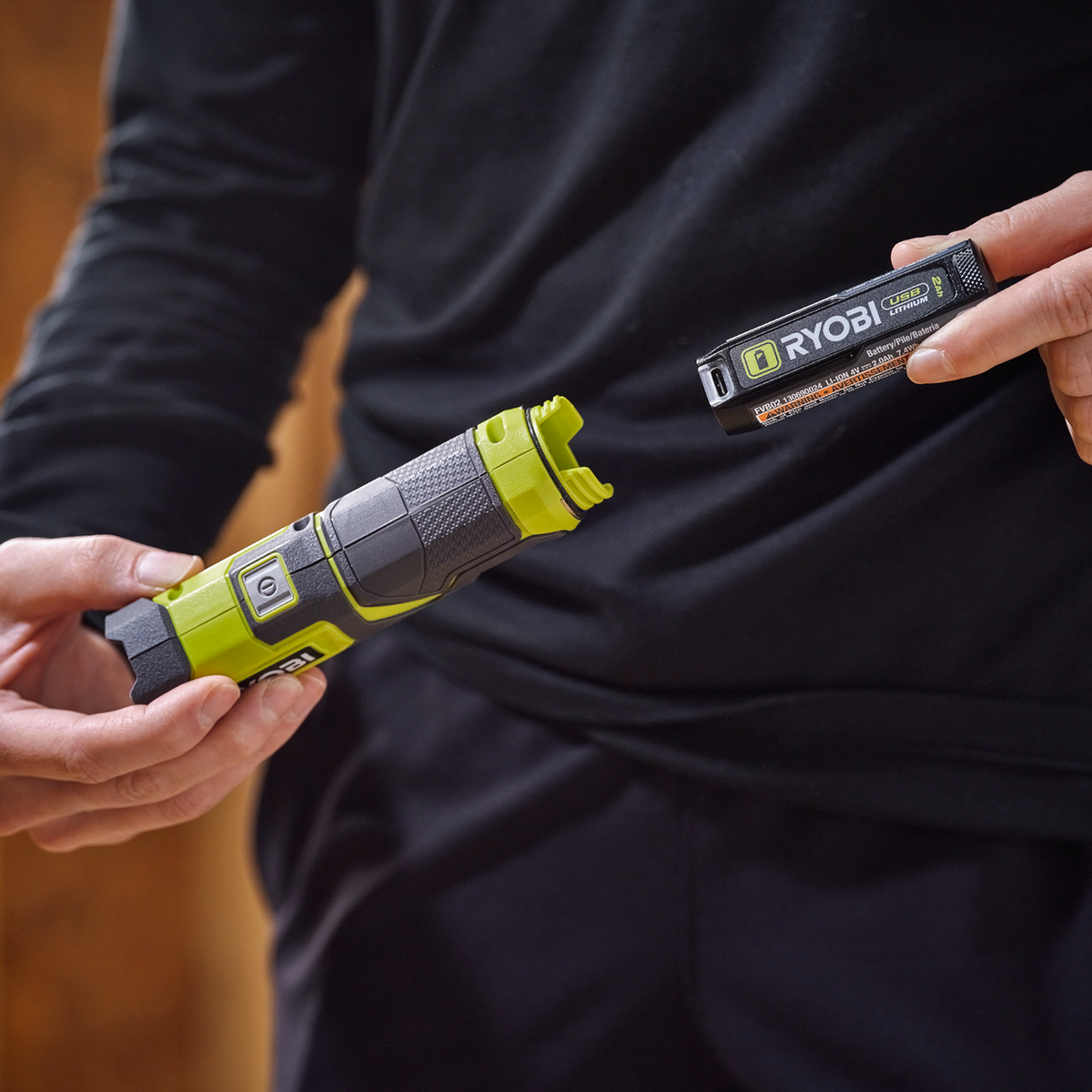 Ryobi USB Lithium 2Ah Battery Power Bank - Compact Portable Charger - LED Gauge - SuperSaverAU - view 4