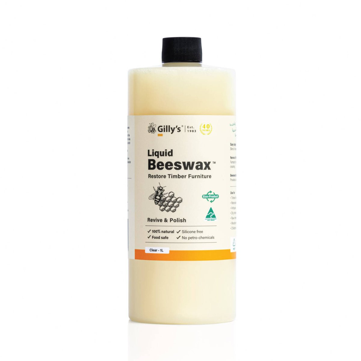 Gilly's 1L Clear Liquid Beeswax Interior