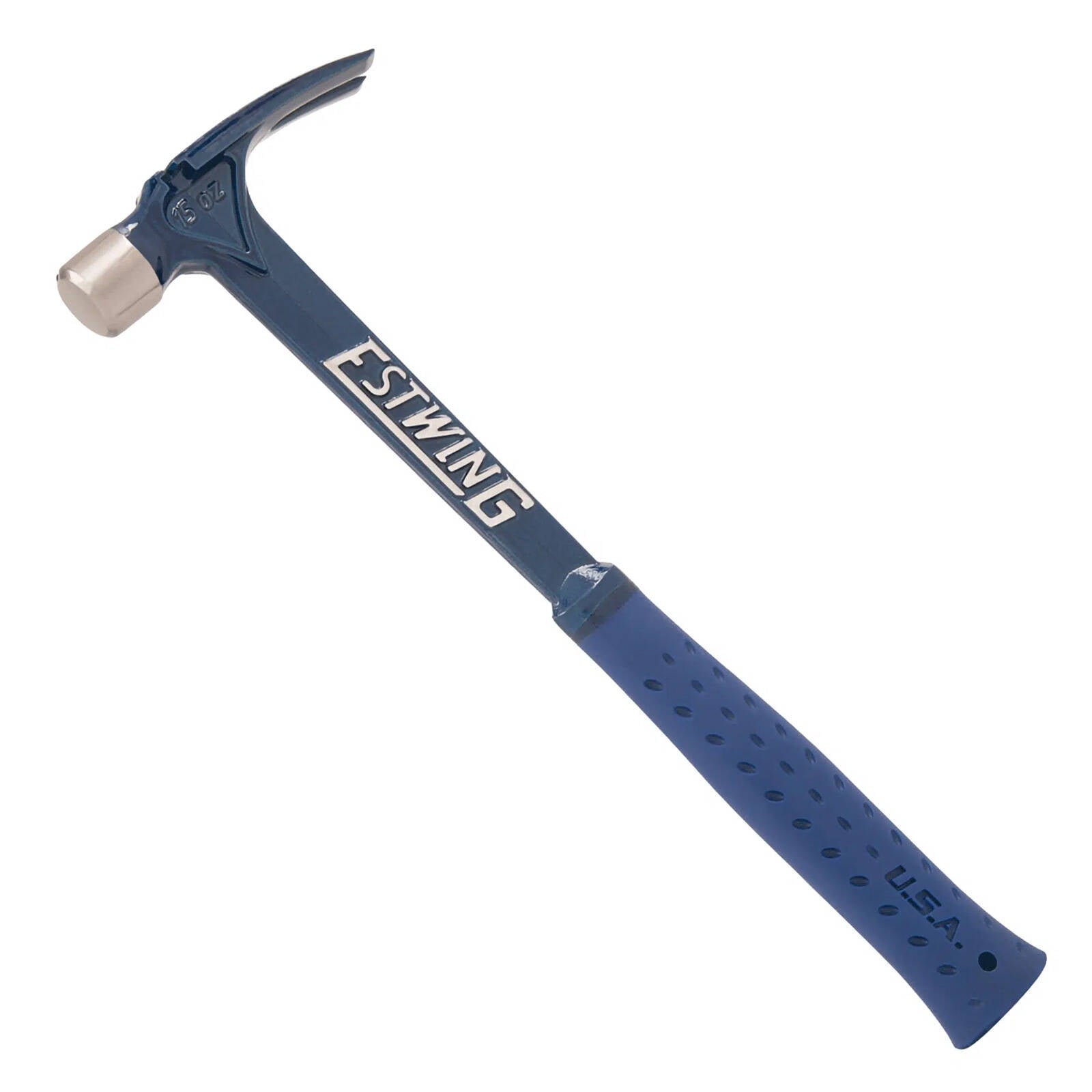Estwing 15oz Ultra Series Forged Steel Smooth Face Framing Hammer Blue E6-15S