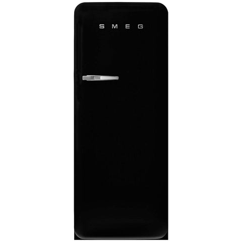 Smeg 50s Retro Style Fridge 270L - Matte Black Finish, 6 Star Energy, Multi-Flow Cooling - FAB28RDBLM6