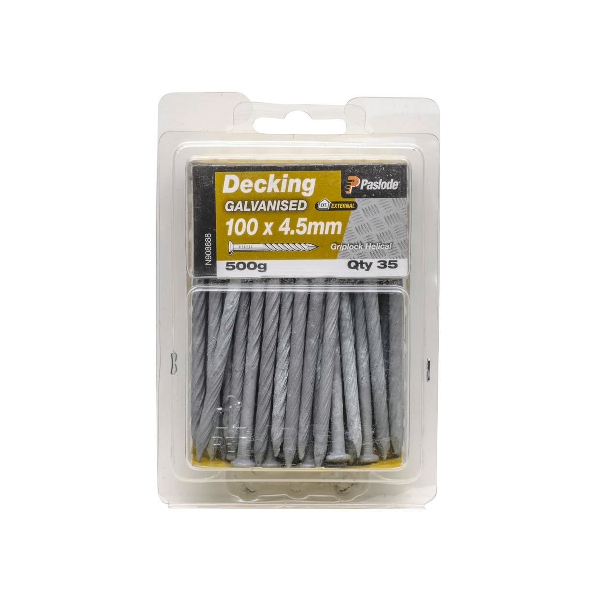Paslode Griplock Nails 100mm 4.5mm Galvanised Heavy Duty 35 Pack - SuperSaverAU - view 1