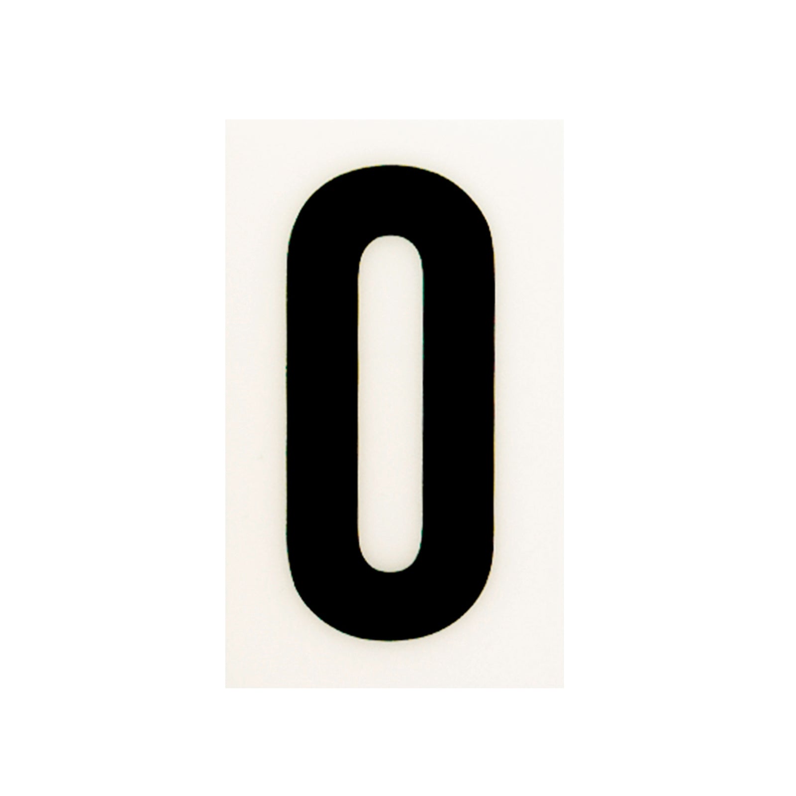 Sandleford 60mm White Self Adhesive House Number 0 - Gloss Weather Resistant