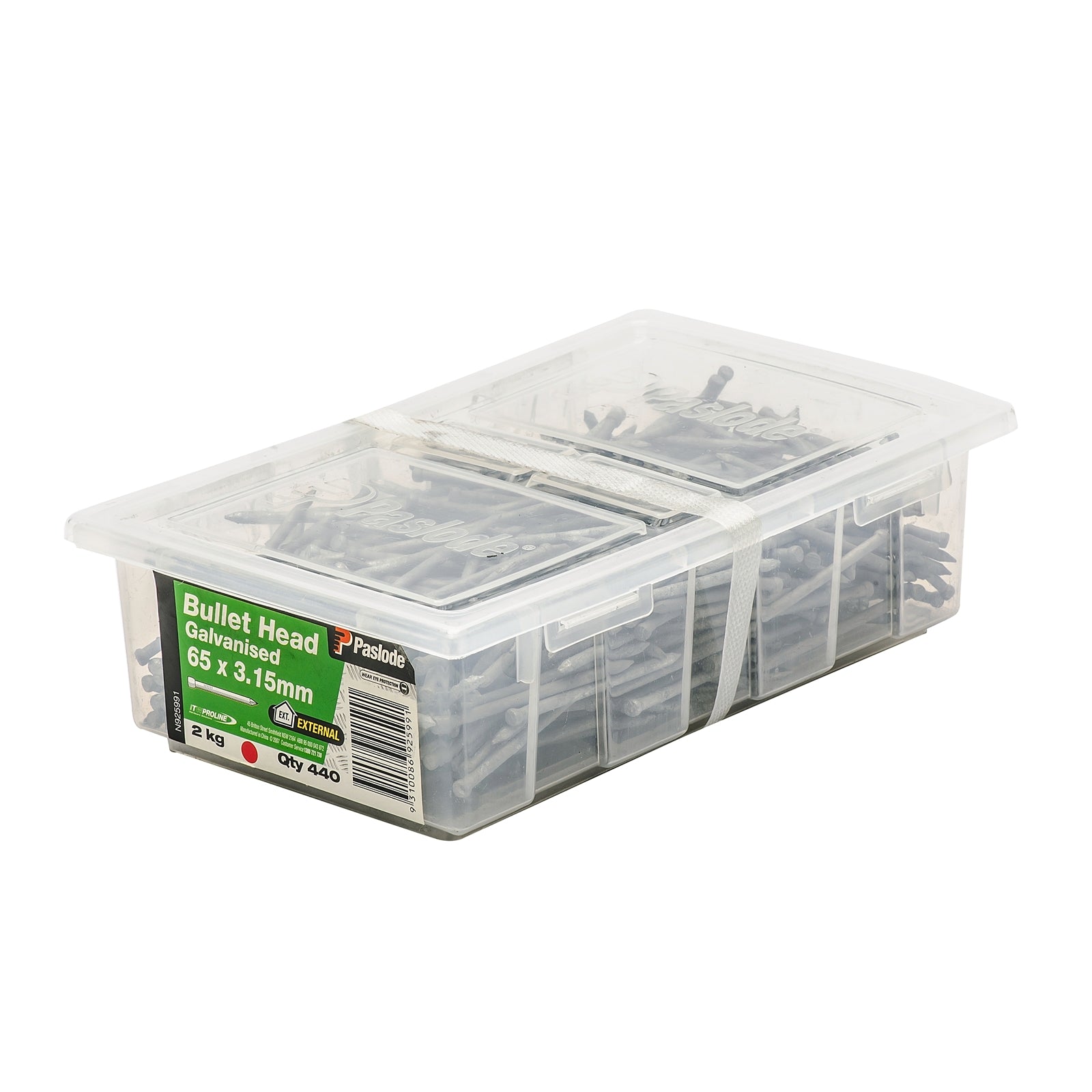 Paslode 65 x 3.15mm Galvanised Bullet Head Nails 2kg - 440 Pack