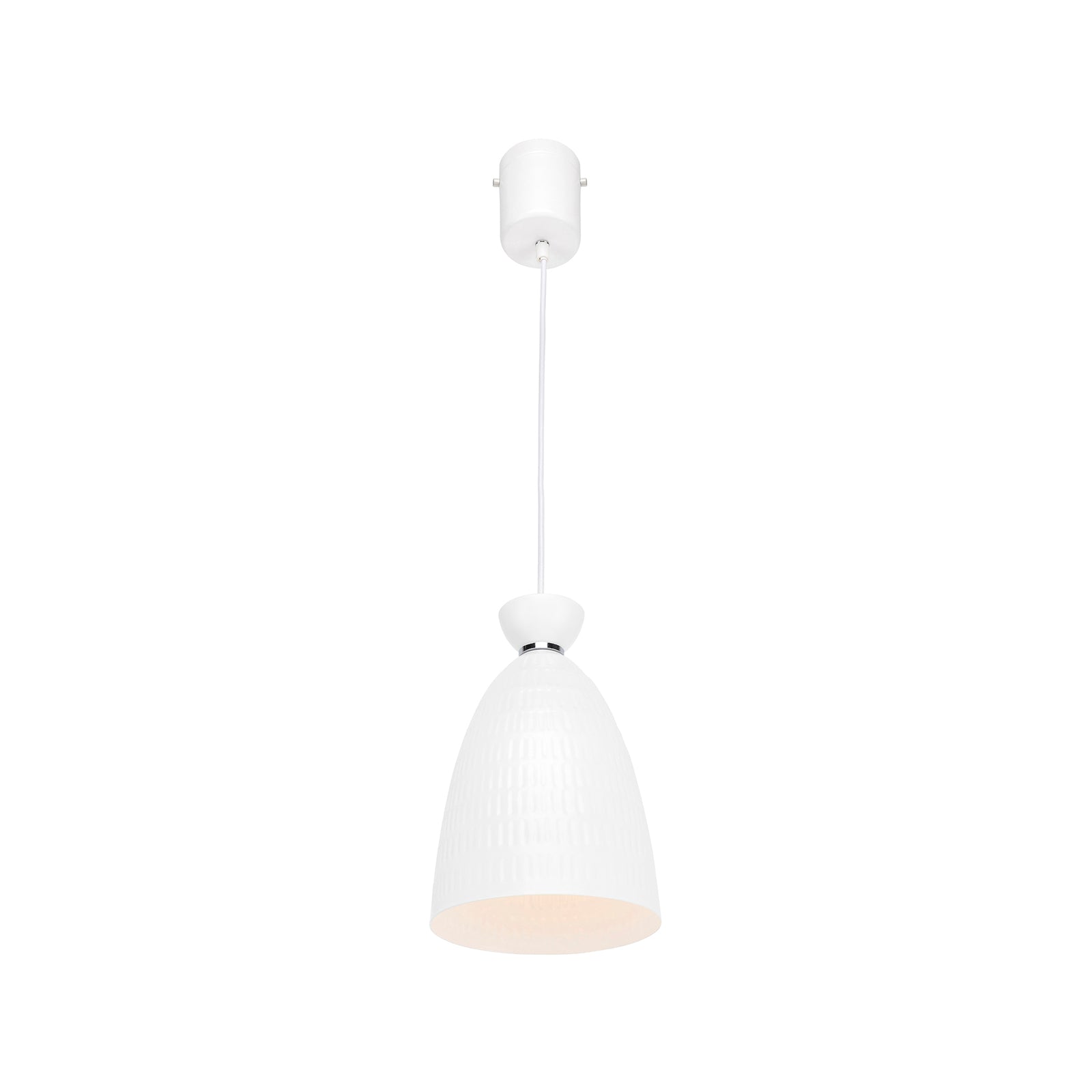 Brilliant Lighting 16cm White Minca Metal DIY Pendant Light E27