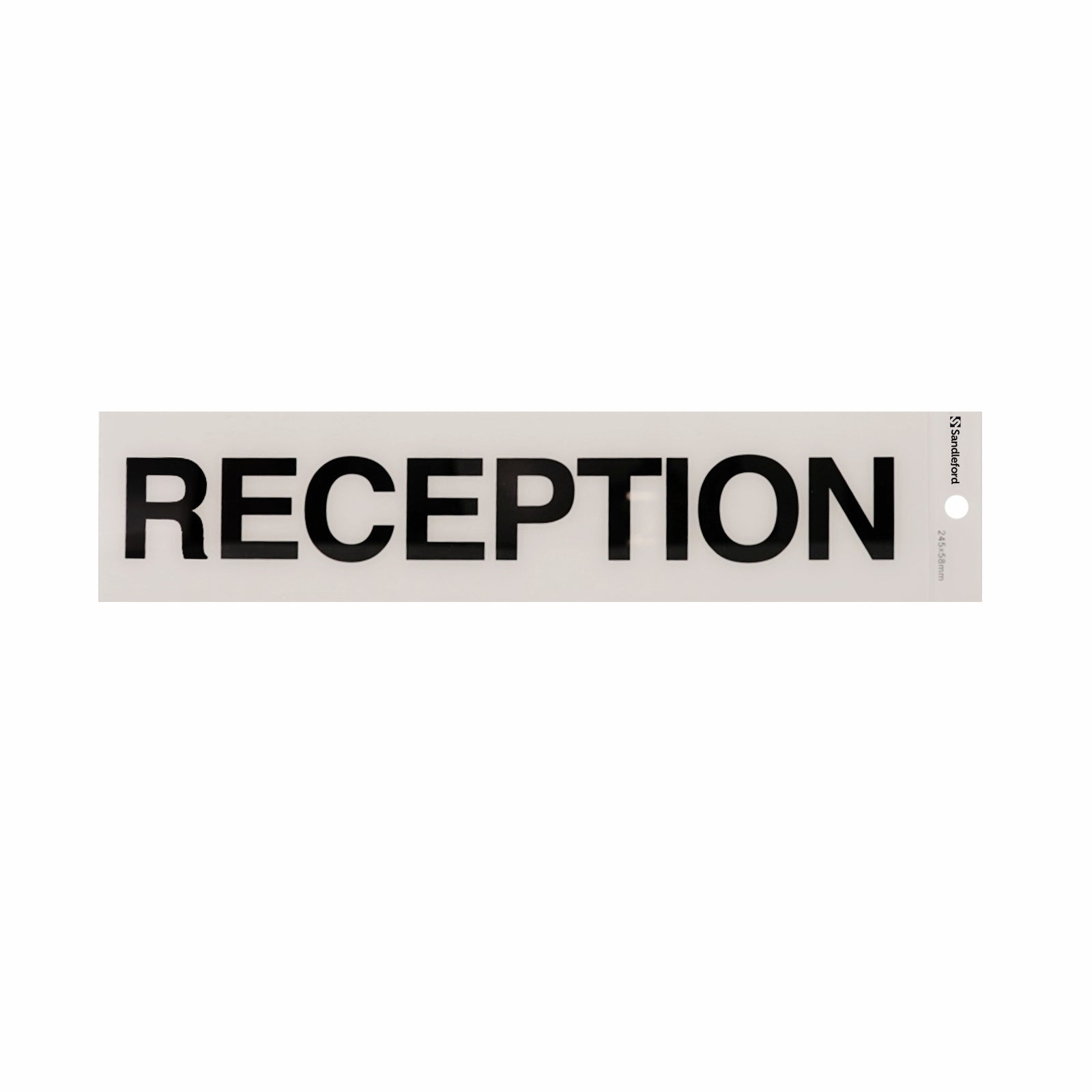 Sandleford 245mm Self Adhesive Reception Sign - Gloss Weather Resistant