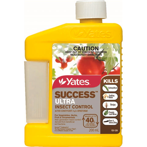 Yates Success Ultra 200ml Insect Control Concentrate, Fruit & Vegetable Friendly Liquid Spray