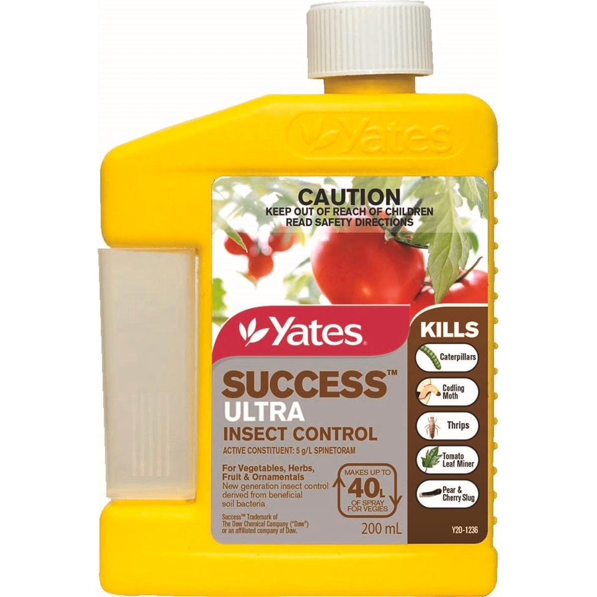Yates Success Ultra 200ml Insect Control Concentrate, Fruit & Vegetable Friendly Liquid Spray