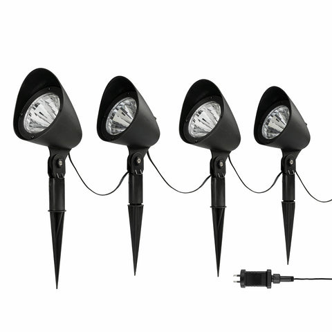 Brilliant Westbury LED Low Voltage DIY Garden Light Kit 4 Pack 12V Black