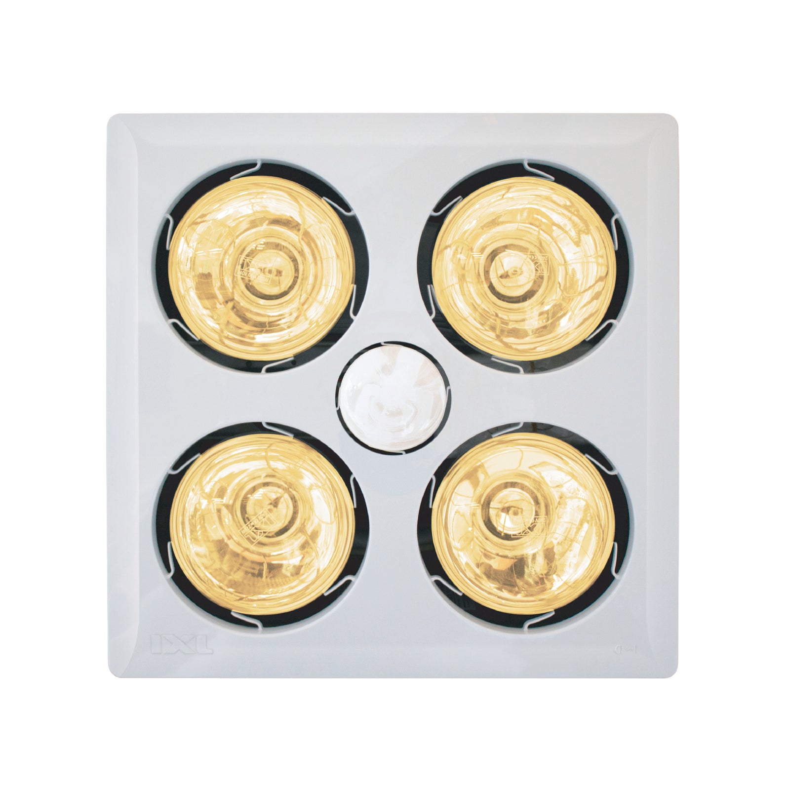IXL Tastic Sensation 3-in-1 Bathroom Heat Fan Light 4 x 275W White 12303