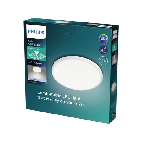 Philips Oyster LED Ceiling Light 12W 1400lm Cool White - Wall/Ceiling Mount - SuperSaverAU - view 1