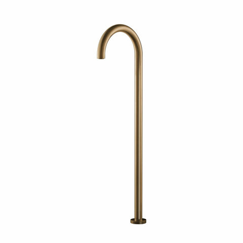 Rogerseller Tonic floor mount bath outlet 830mm high - Brushed Gold finish - 3606002114