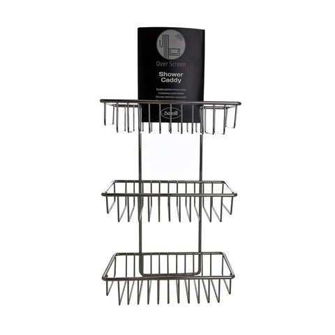 Barelli Chrome Shower Caddy - 220mm Steel - Stylish Storage Solution - SuperSaverAU - view 1
