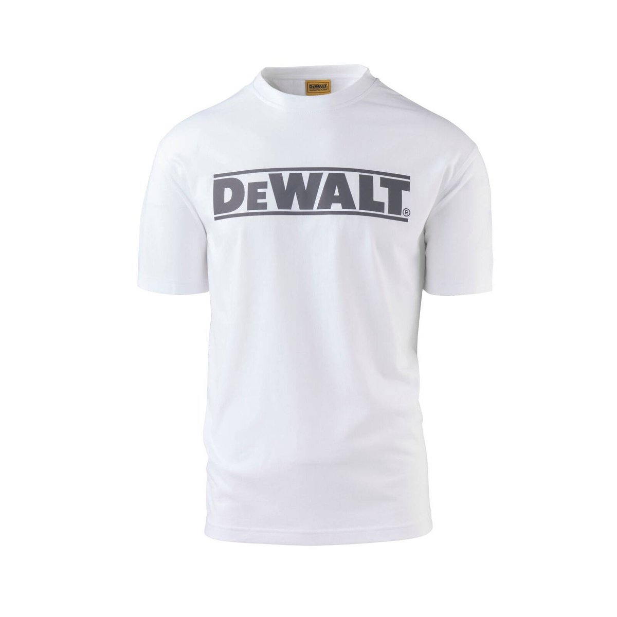 DEWALT Men's White Oxide Crew Neck Work Shirt Cotton/Polyester - Size L