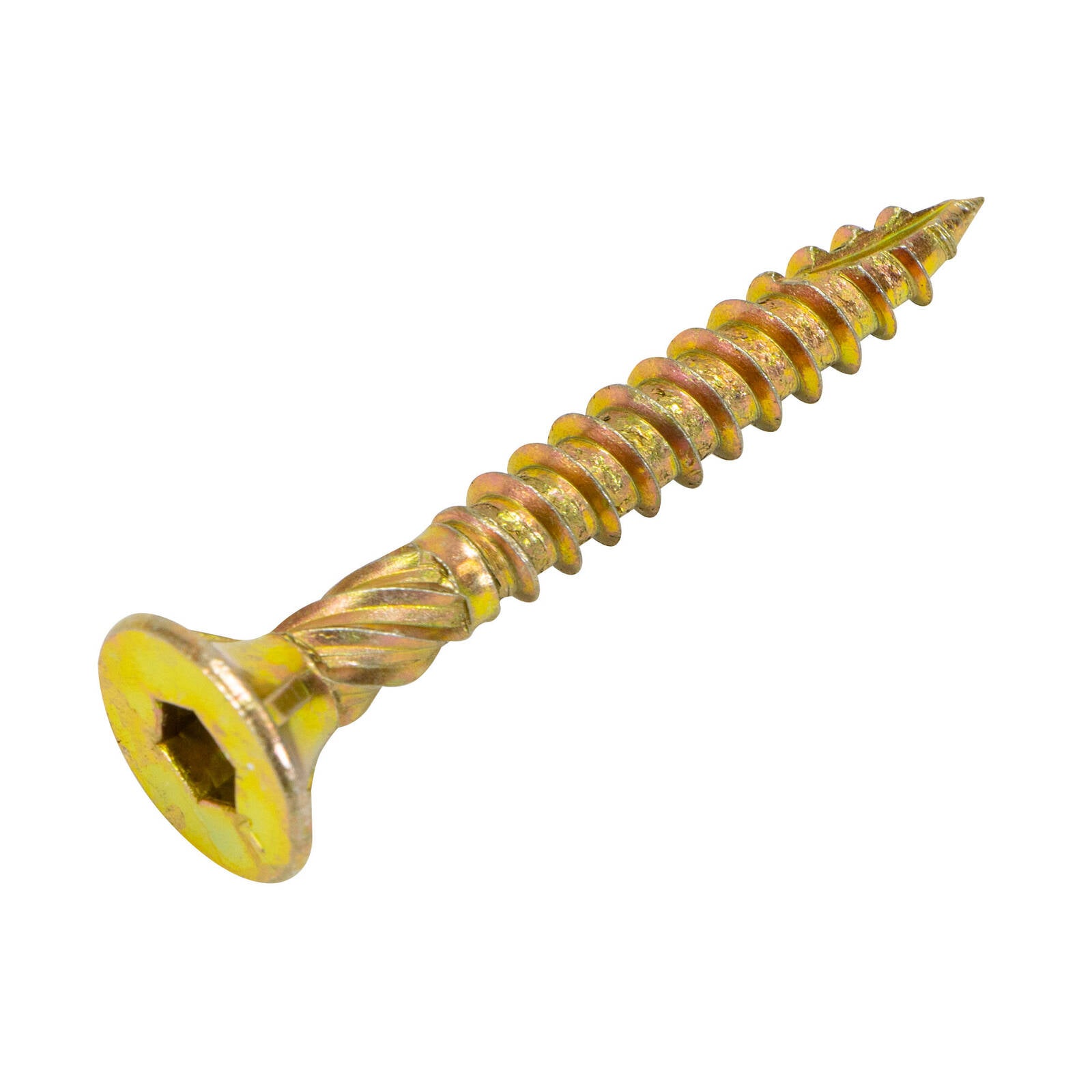 Titan 14g x 50mm Zinc Gold Bugle Head Timber Batten Screw - 100 Pack