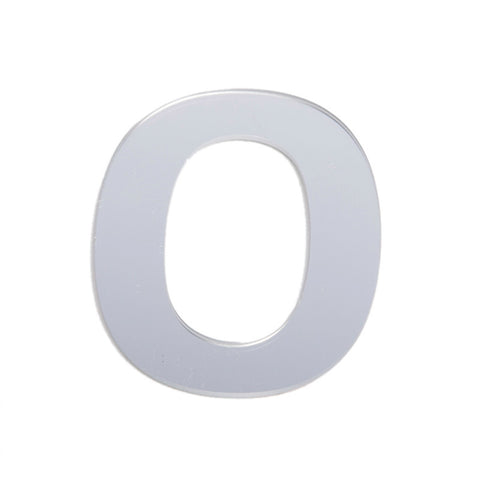 Sandleford 25mm Silver Self Adhesive House Number 0 Weather Resistant