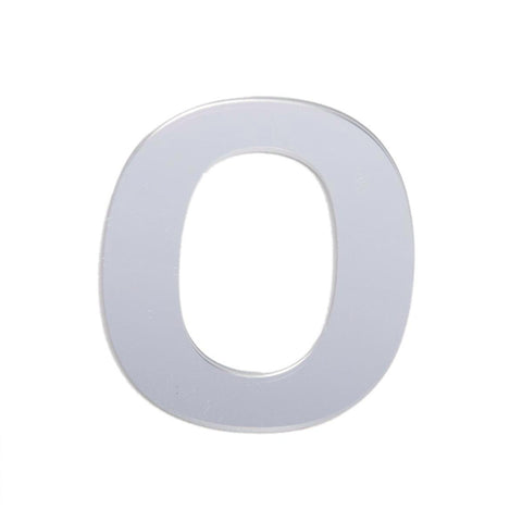 Sandleford 25mm Silver Self Adhesive House Number 0 - Durable Numeral - SuperSaverAU - view 1