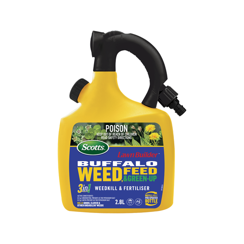 Scotts Lawn Builder Buffalo Weed, Feed & Green Up Refillable Bottle, Clear, Ready to Use