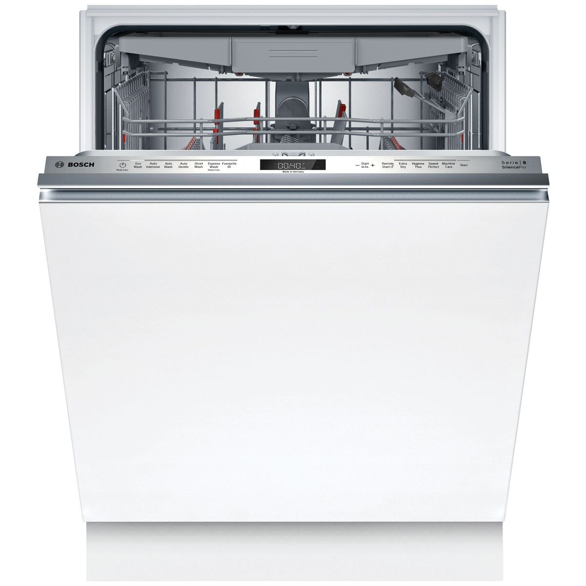 Bosch 60cm Series 8 Integrated Dishwasher - 15 Place Settings, Zeolith PerfectDry, TimeLight - SMV8ZCX02A
