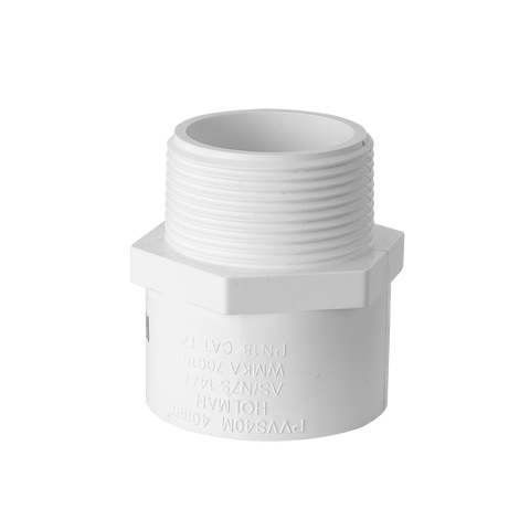 Holman 40mm x 1 1/2" PVC Valve Socket White for Solenoid Irrigation