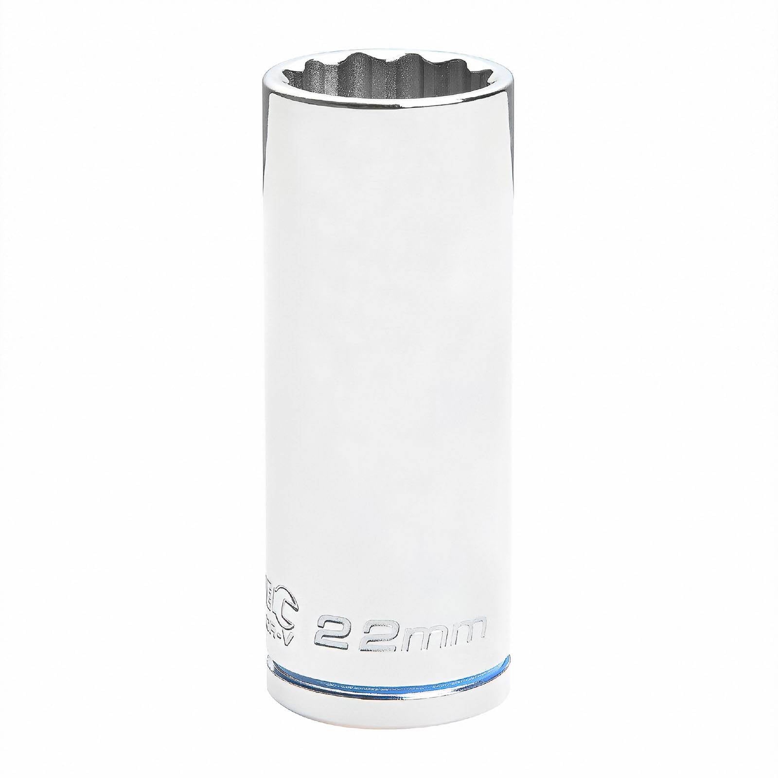 Kincrome 22mm 1/2" Drive Deep Socket - 12 Point Chrome Vanadium Steel, Rust Resistant