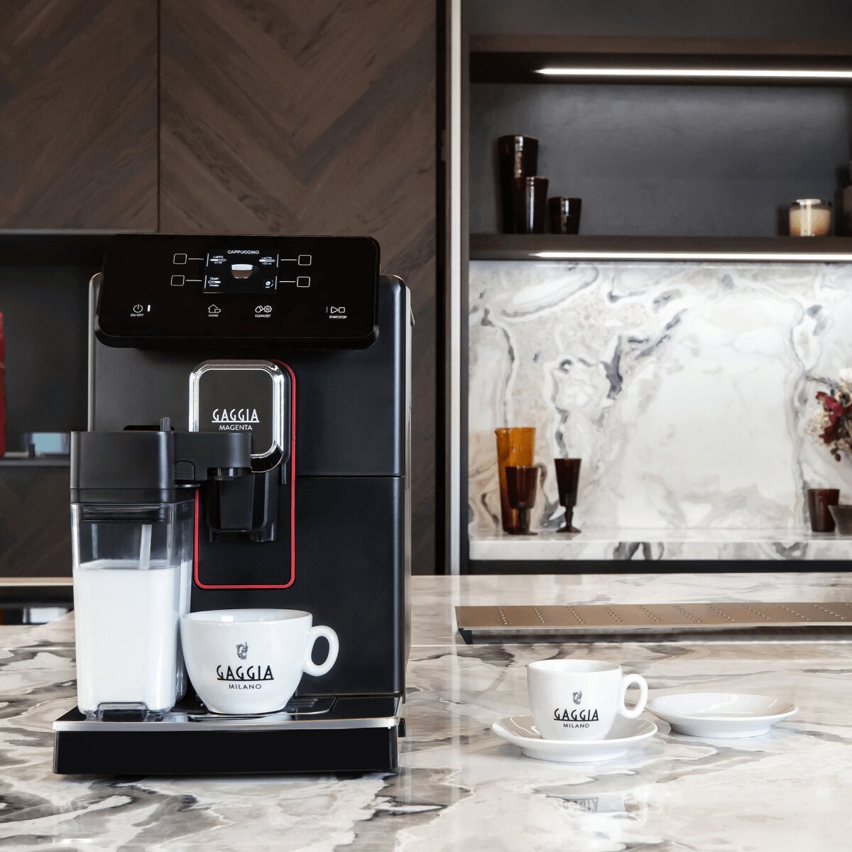 Gaggia Magenta Prestige Automatic Coffee Machine - Integrated Milk Carafe, Matte Black - RI870201