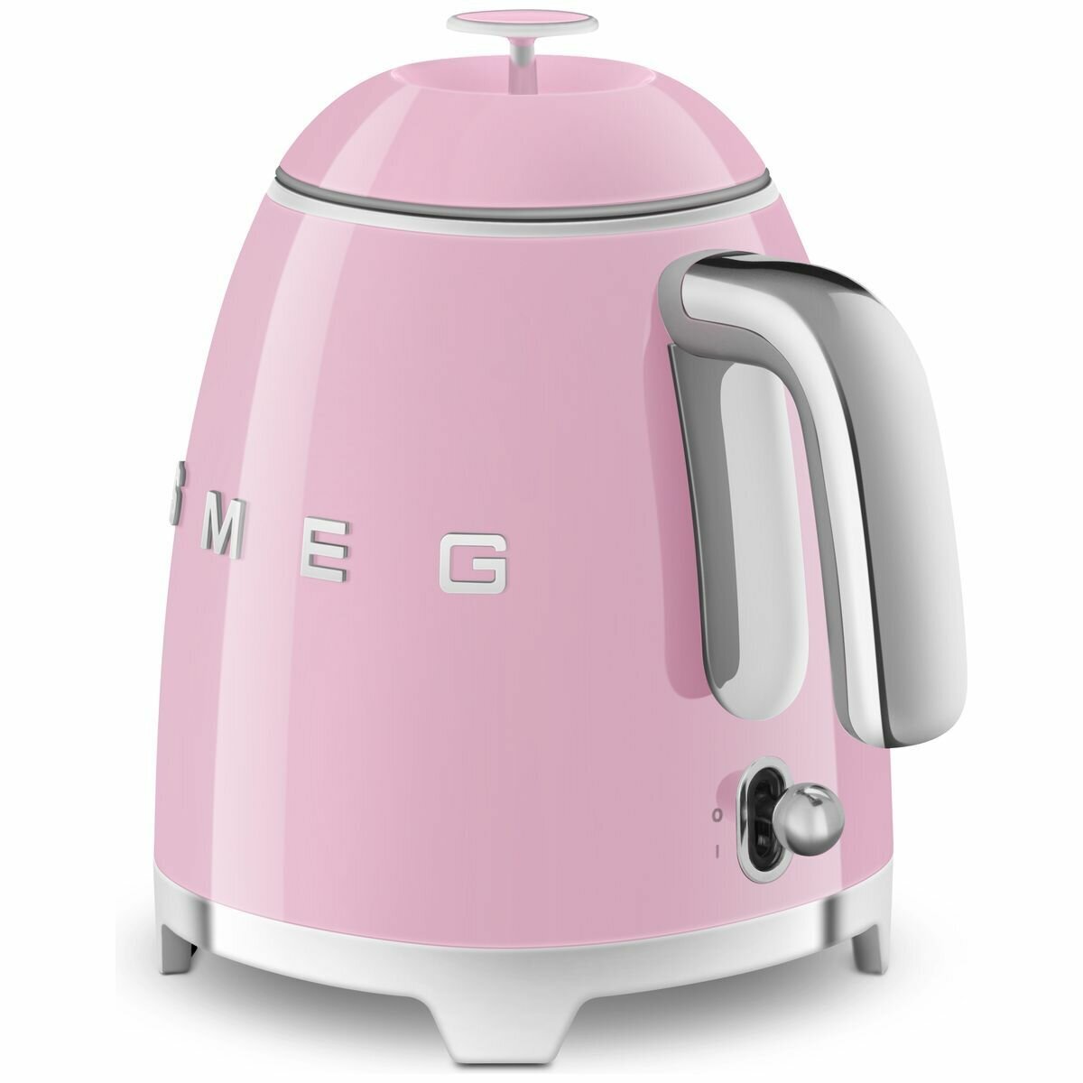 Smeg 50s Retro Style 800mL Mini Electric Kettle - Pink, 1400W, Double Wall - KLF05PKAU