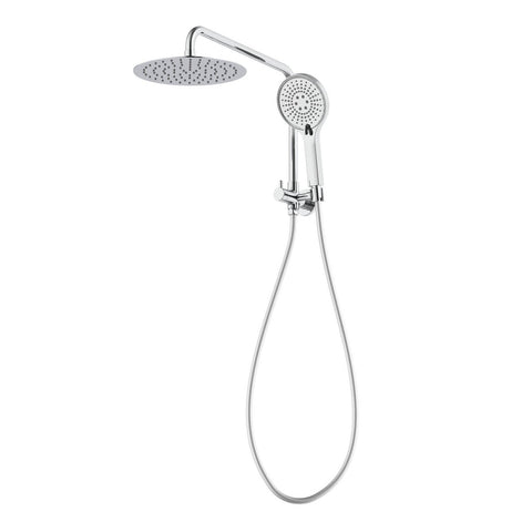 Mondella Resonance Chrome 5 Function Hand Shower & 1/2 Twin Shower Set - 420mm x 90mm x 410mm - 3 Star WELS 9L/min - SuperSaverAU - view 1