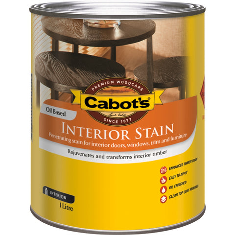 Cabot's 1L Cedar Interior Stain Oil Based UV Resistant