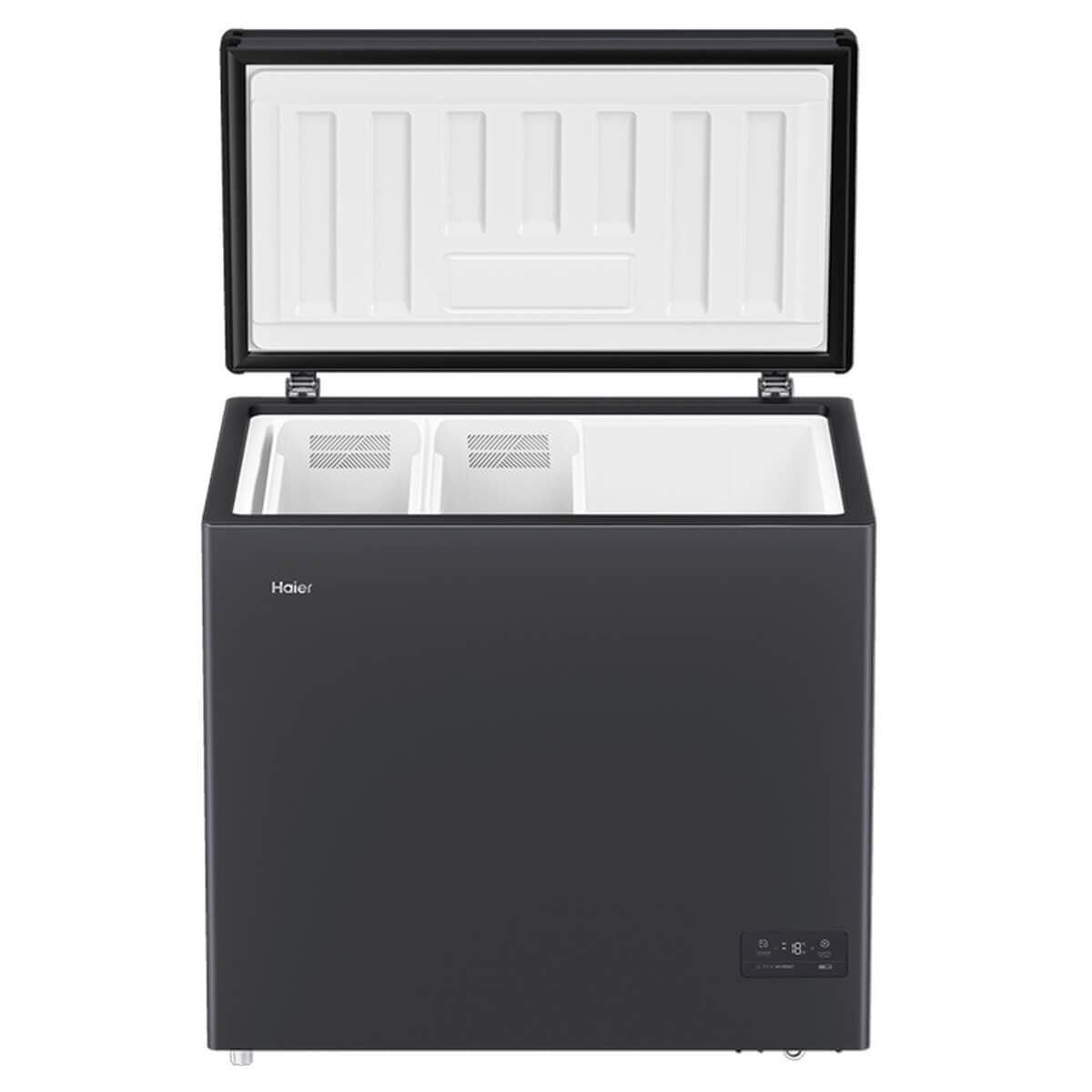 Haier 195L Hybrid Frost Free Chest Freezer - Grey, Super Freeze, 4.5 Star Energy Rating - HCF200FI