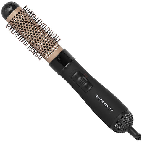 Silver Bullet Genesis Hot Air Brush - 38mm Tourmaline Ceramic Barrel, 1000W Motor, 2 Heat Settings - 900449