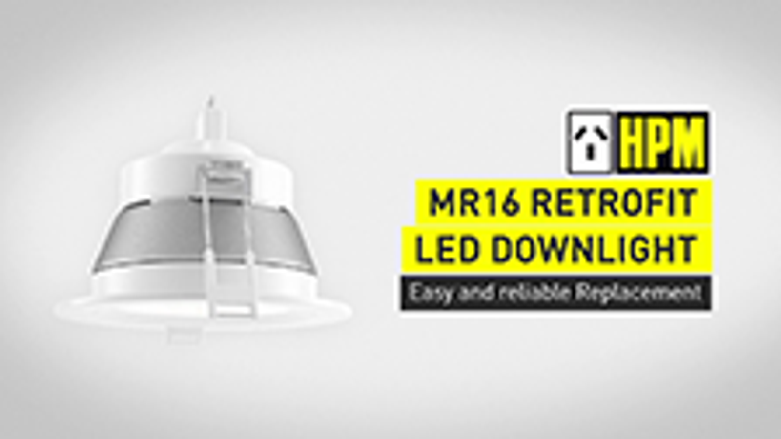 HPM MR16 90mm Fixed LED Downlight 9W 12V Warm White Indoor/Outdoor LMR16903KWE