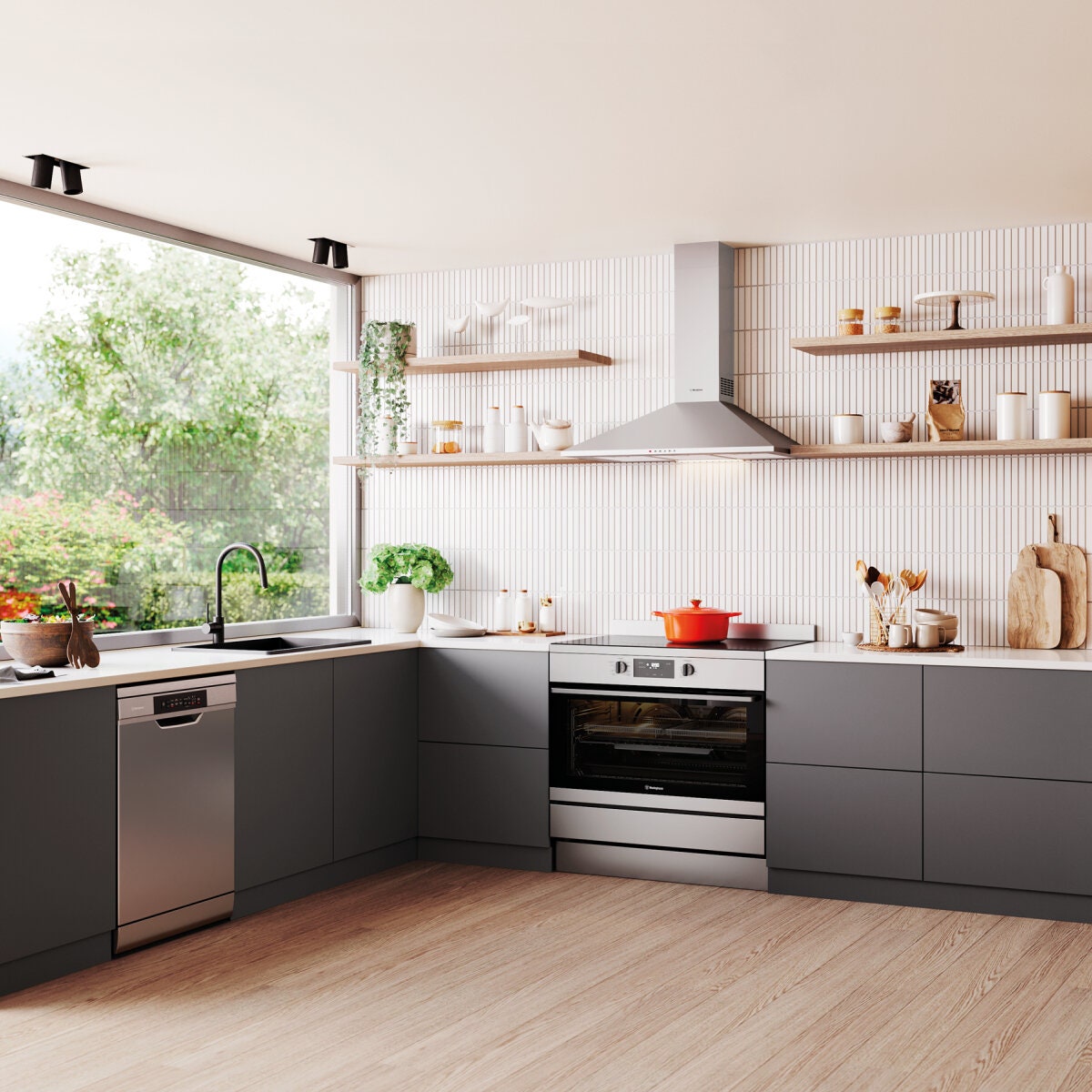 Westinghouse 90cm Electric Freestanding Cooker - Stainless Steel, AirFry, Ceramic Cooktop - WFE9546SD