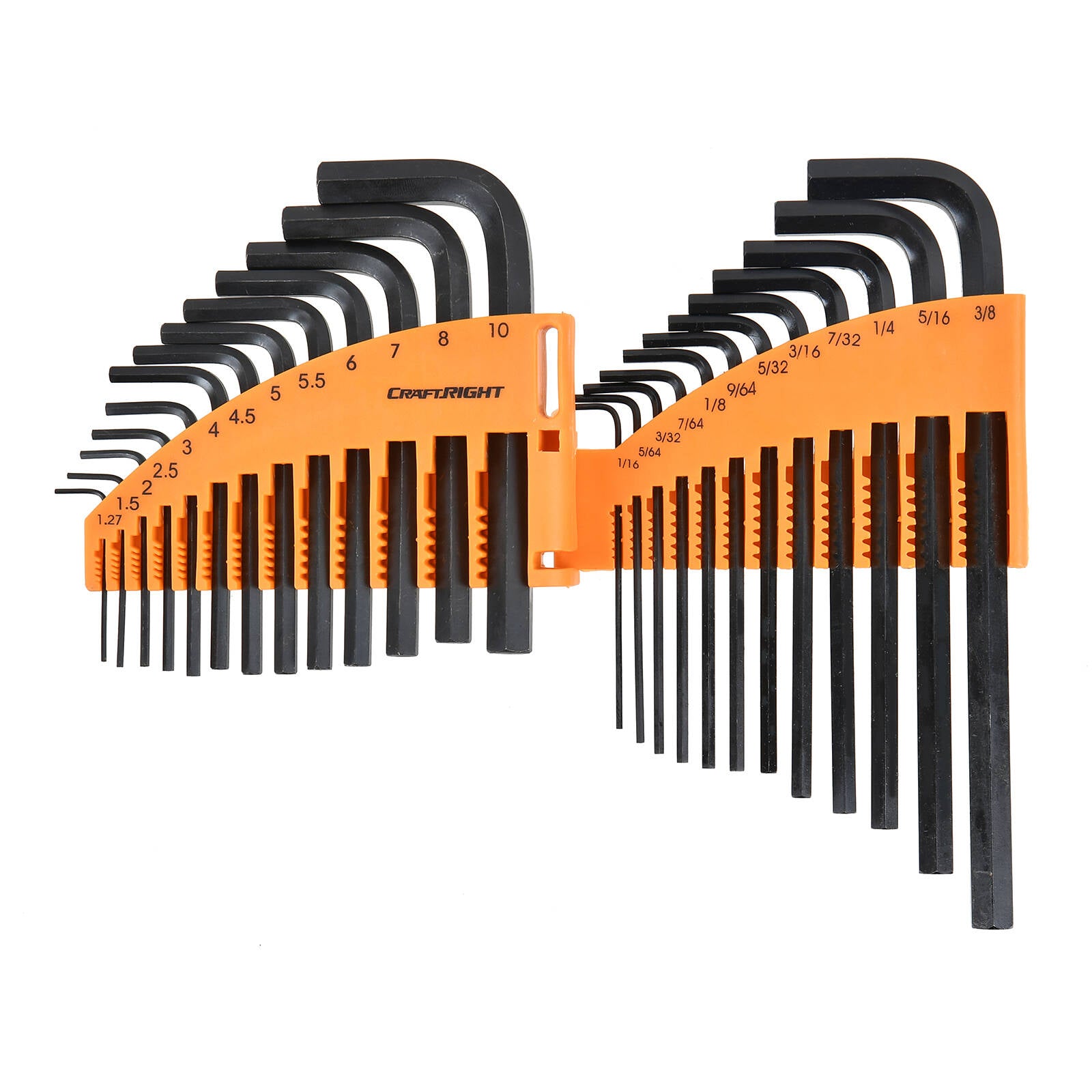 Craftright 25 Piece Hex Key Set Metric and Imperial 1.27mm to 10mm