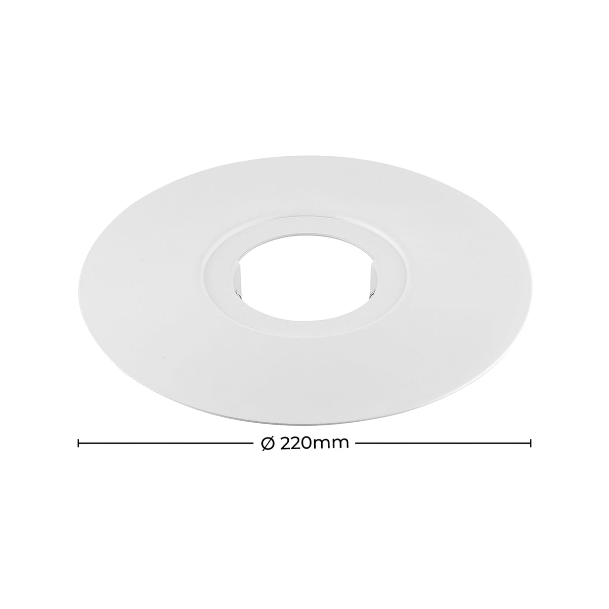 DETA 70mm Metal Downlight Conversion Plate 85-190mm Cutout DET007