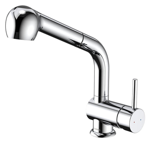 Caroma Cardinal II Sink Mixer - Lead Free Brass - 87mm x 287mm x 209mm - Polished Chrome - Retractable Hose - Two Spray Options - SuperSaverAU - view 1