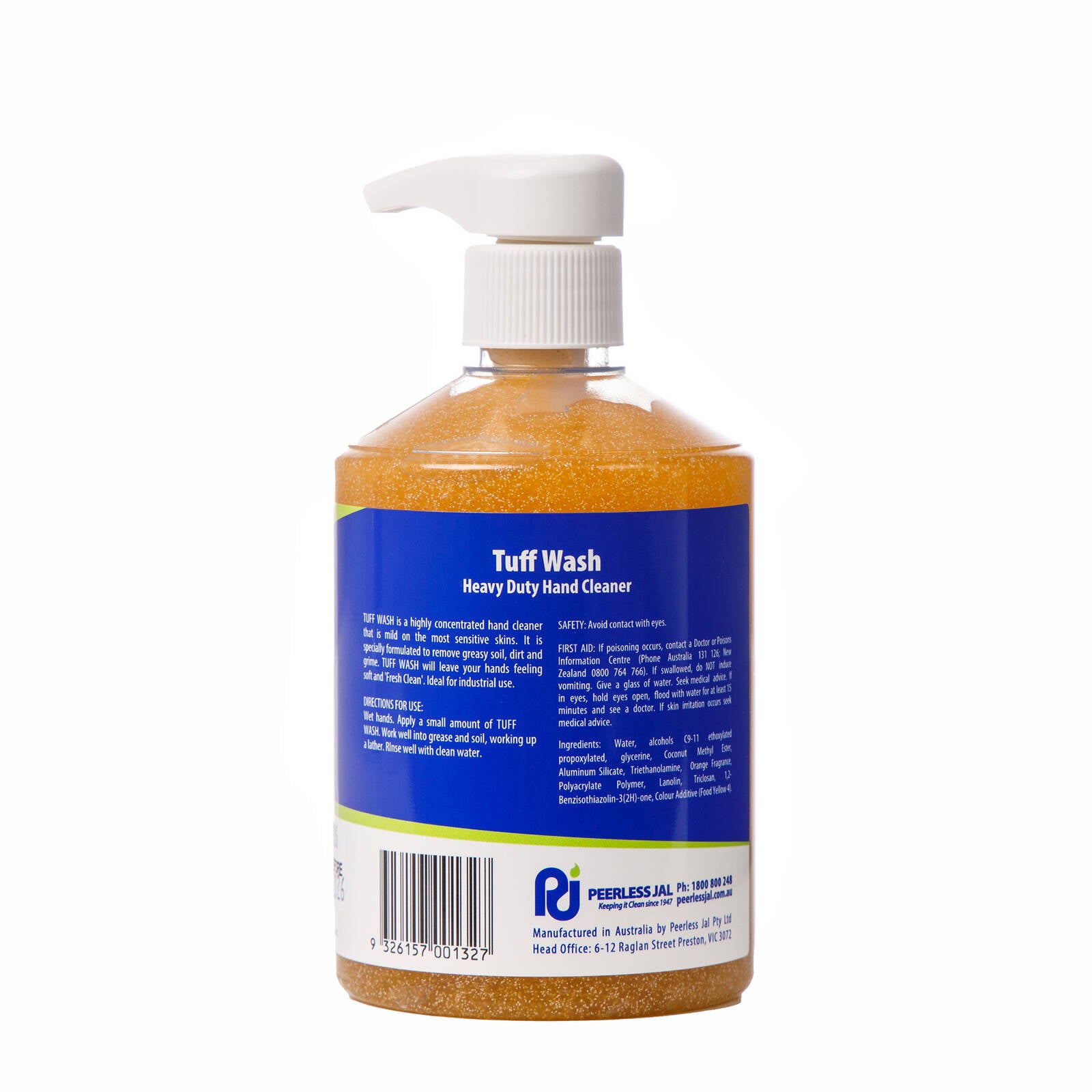 Peerless JAL Tuff Wash Heavy Duty Hand Cleaner, 500ml