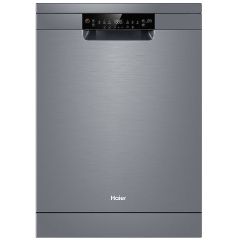 Haier 60cm Freestanding Dishwasher - 15 Place Settings - Stainless Steel / Silver - Wi-Fi Control - HDW15F2S1