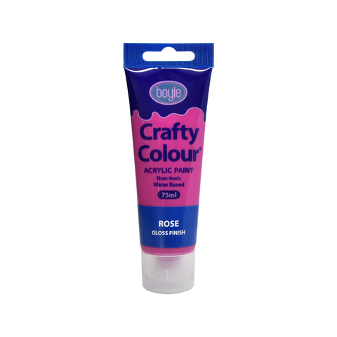Boyle 75ml Rose Crafty Colour Acrylic Paint