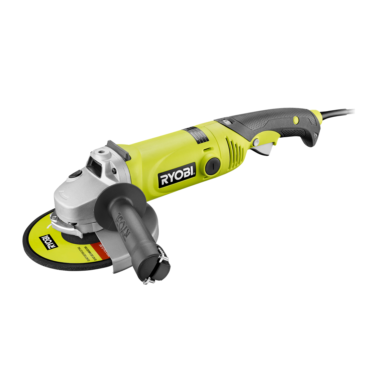 Ryobi 1500W 180mm Corded Angle Grinder, Sander & Polisher, EAG1518RG