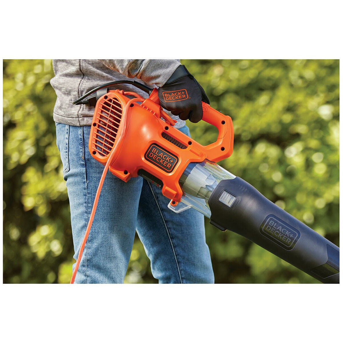 Black & Decker 1850W Axial Blower - Orange Body with Black Blowing Hose, 2 Year Warranty - BEBL185-XE