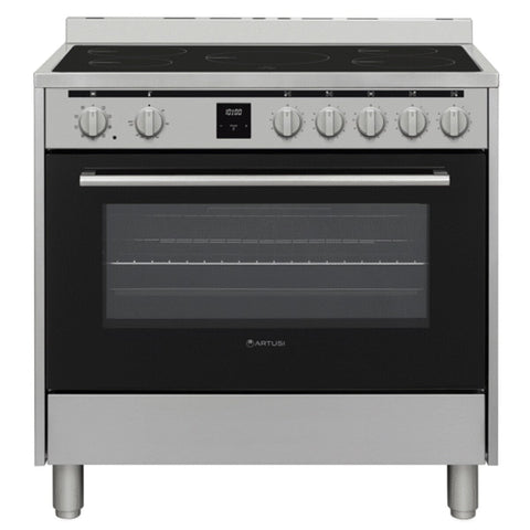 Artusi 90cm Freestanding Induction Oven 100L - Stainless Steel, Five-Zone Cooktop, Nine Functions - AFI902X