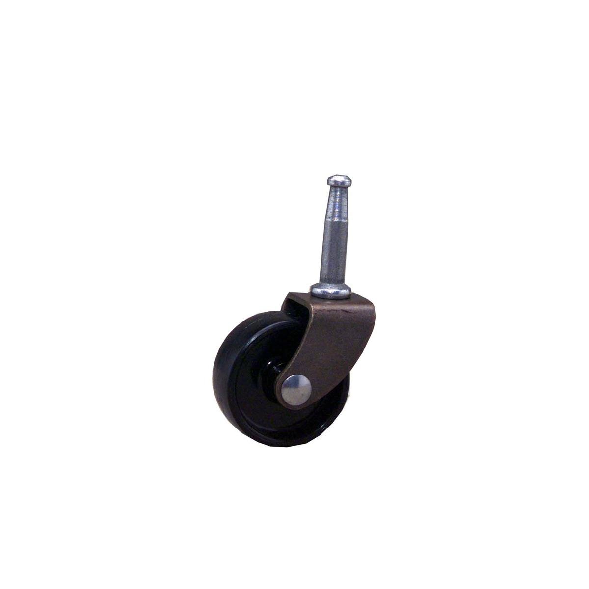 Move It 40mm Furniture Castor Wheel Socket, Steel, Swivel, 60kg - 2 Pack